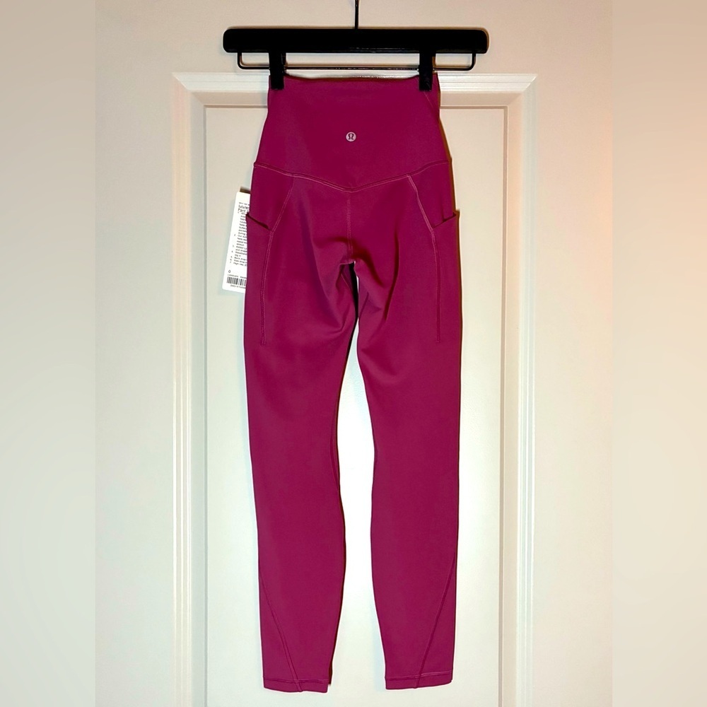 🆕 Lululemon Align High-Rise Pant with Pockets 25" in Washed Mauve Size 0 - Picture 7 of 8